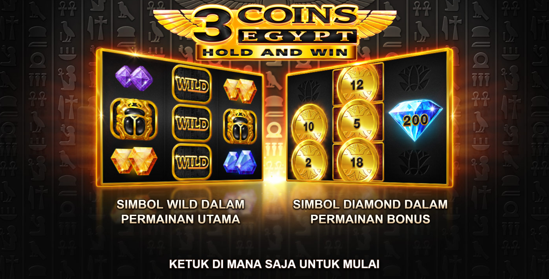 Slot Online 3 Coins Egypt Booongo