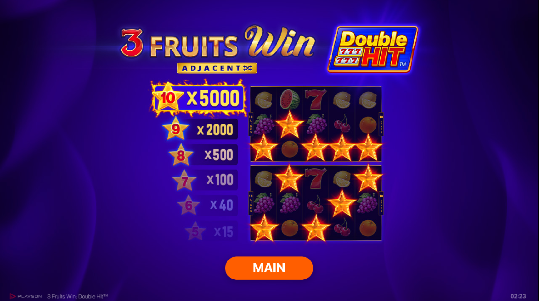 Slot Online 3 Fruits Win Booongo