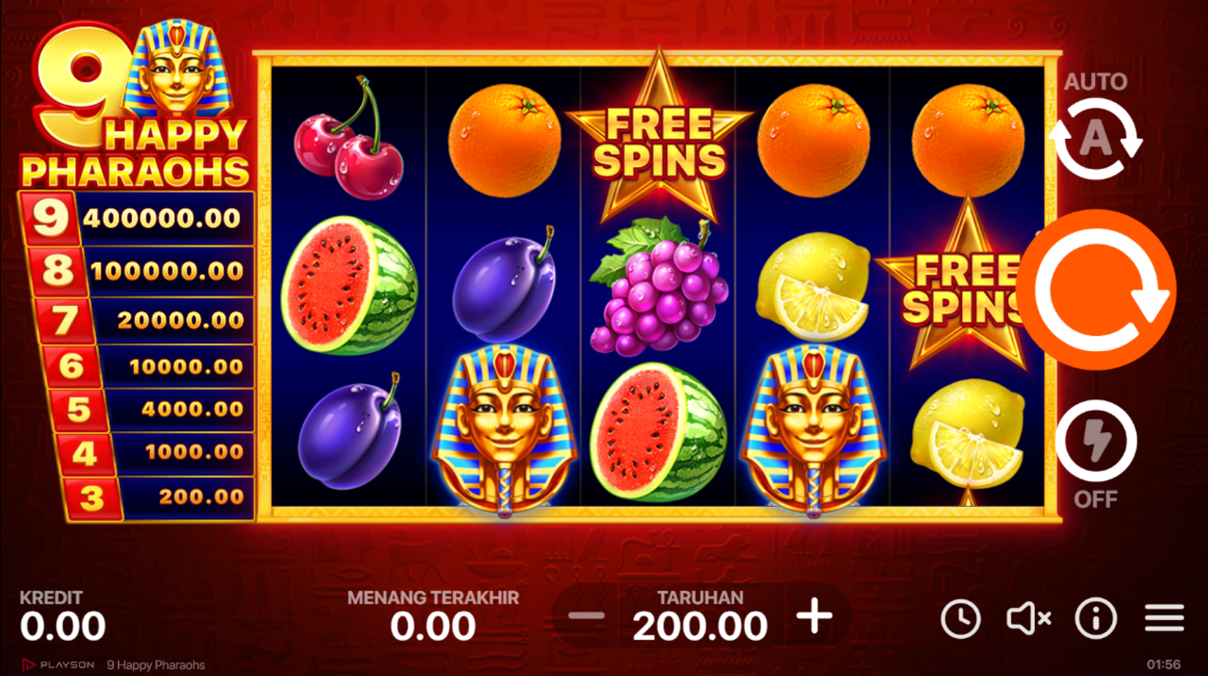 Slot Online 9 Happy Pharaohs Booongo