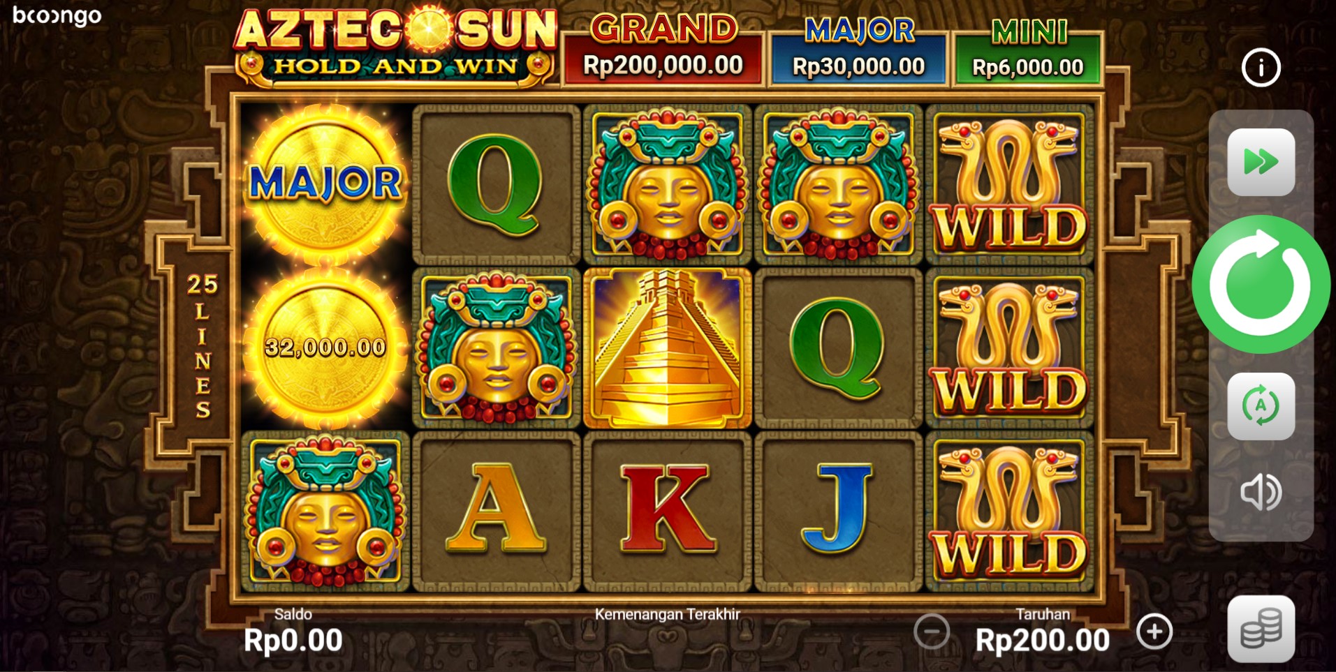 Slot Online Aztec Sun Booongo