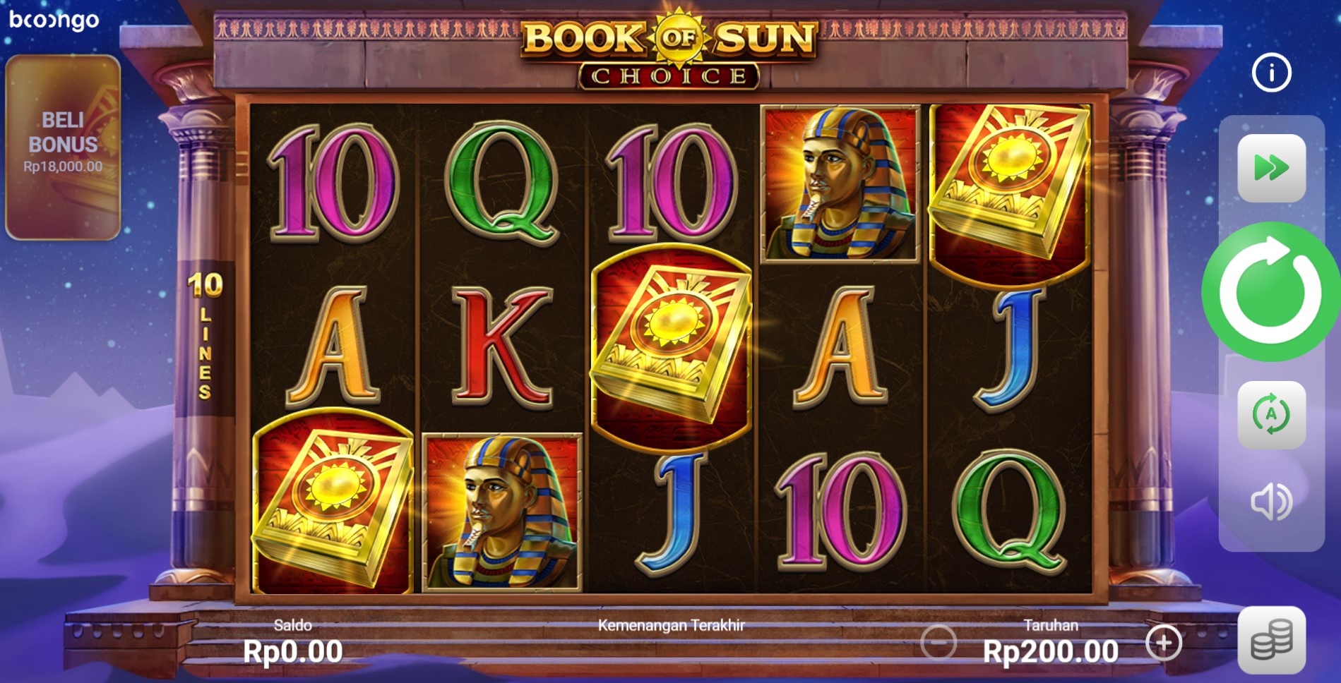 Slot Online Book Of Sun Choice Booongo