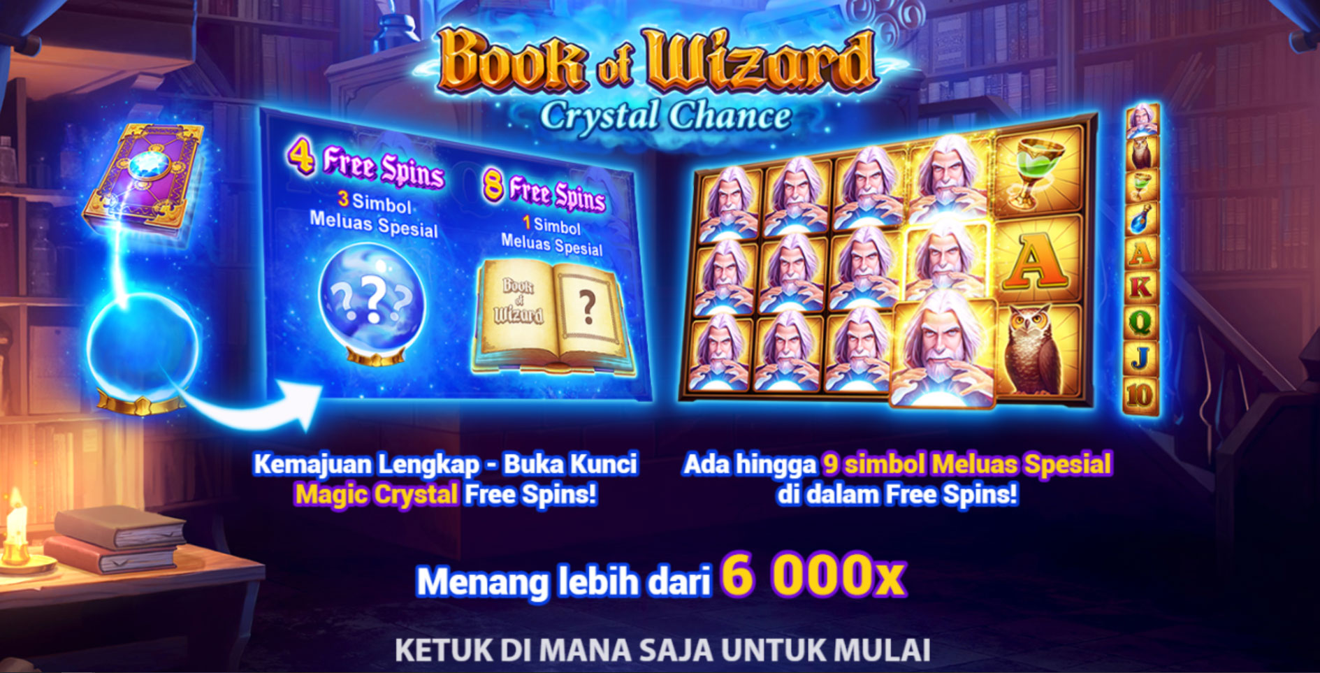 Slot Online Book Of Wizard Crystal Chance Booongo