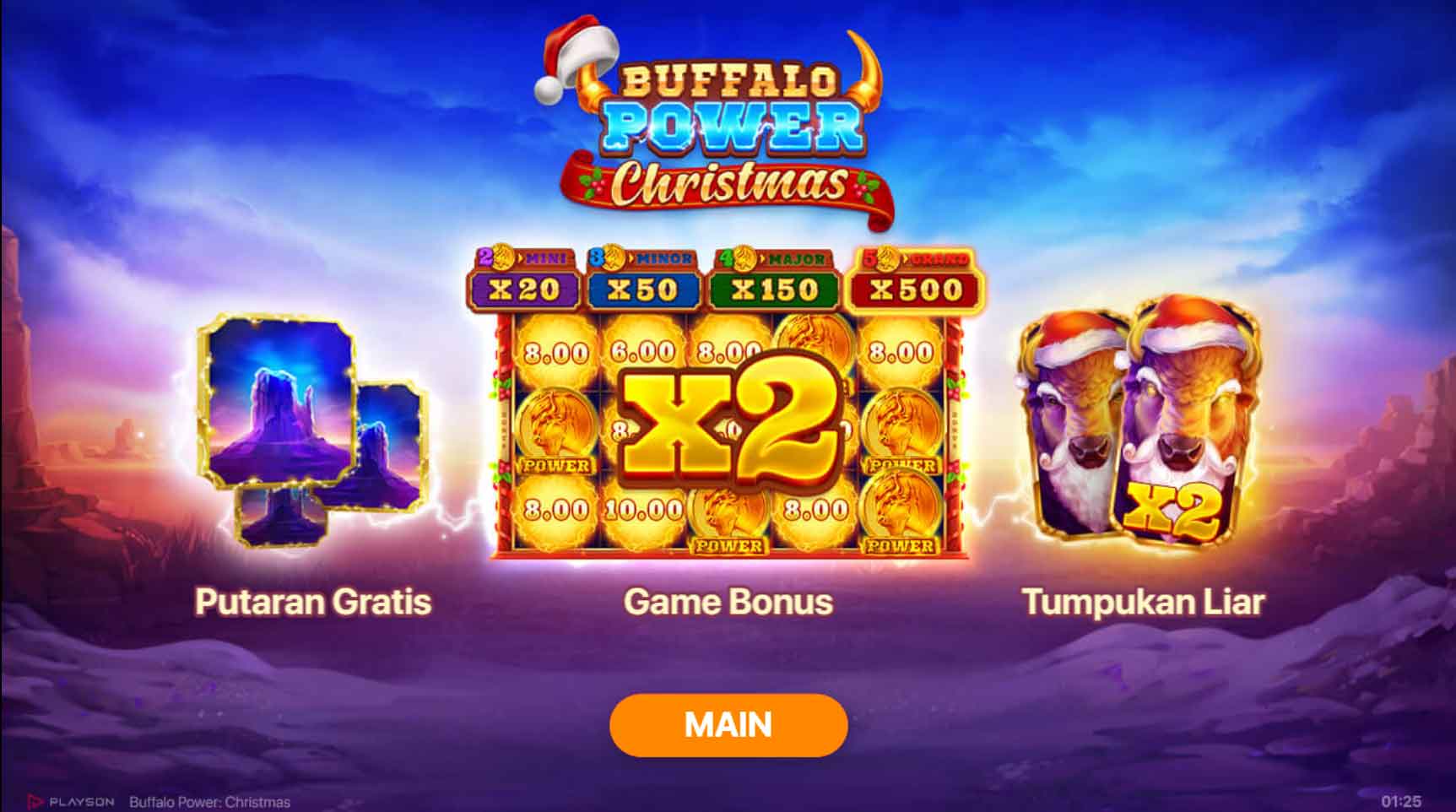 Slot Online Buffalo Power Christmas Booongo