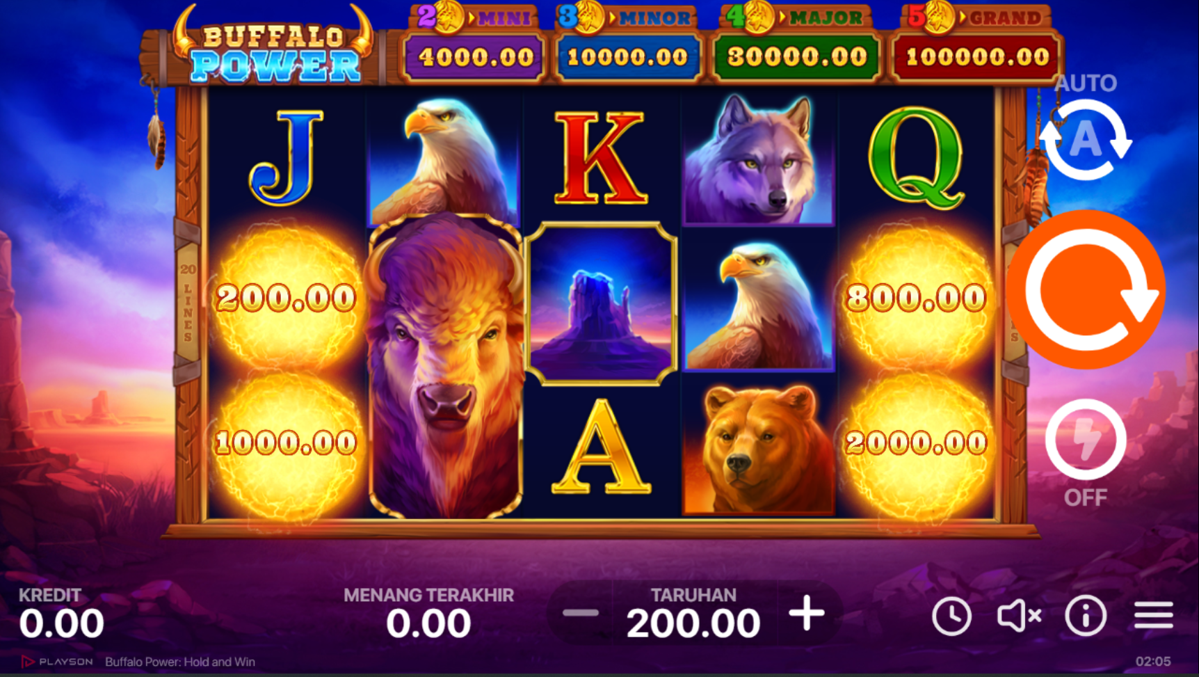 Slot Online Buffalo Power Booongo