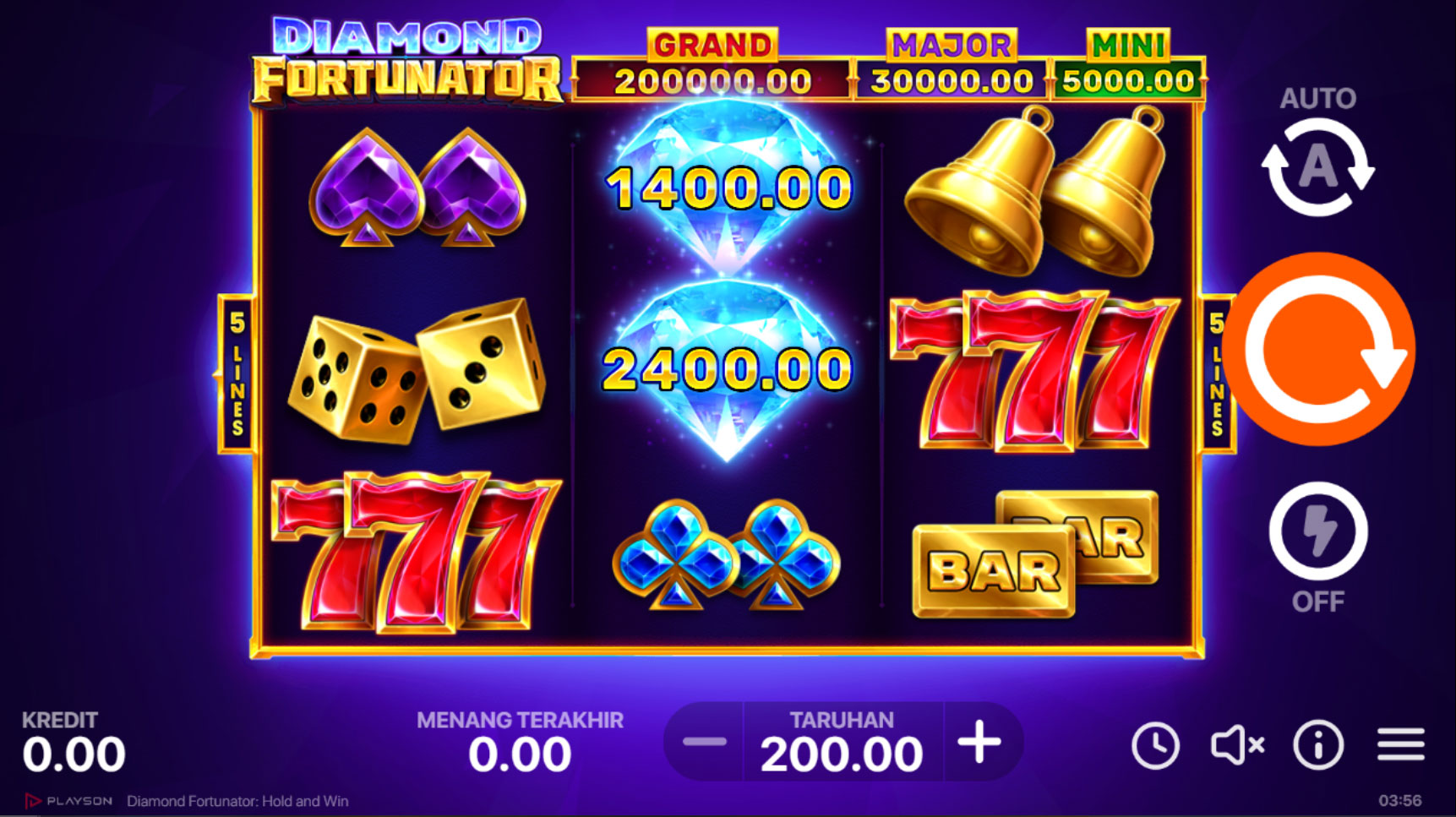 Slot Online Diamond Fortunator Booongo