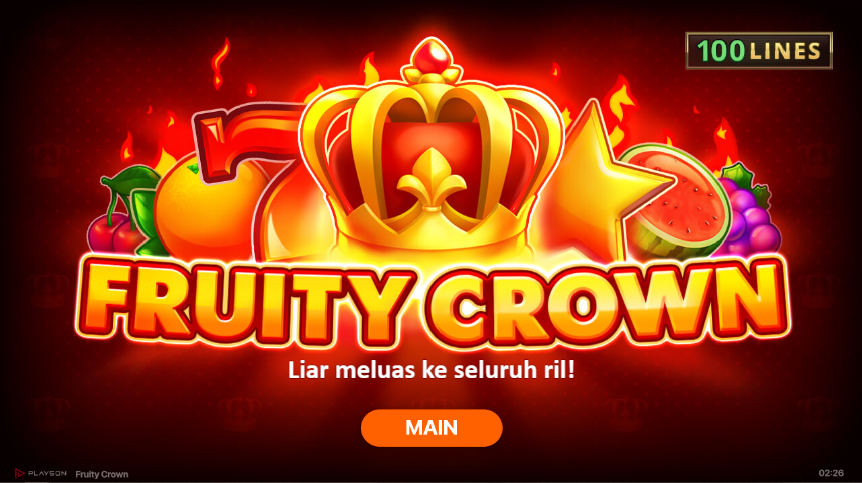 Slot Online Fruity Crown Booongo