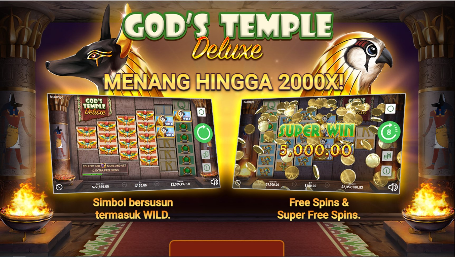 Slot Online God's Temple Deluxe Booongo