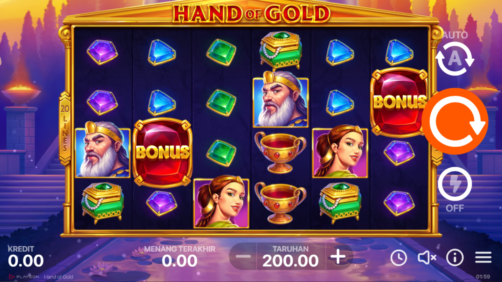 Slot Online Hand Of Gold Booongo