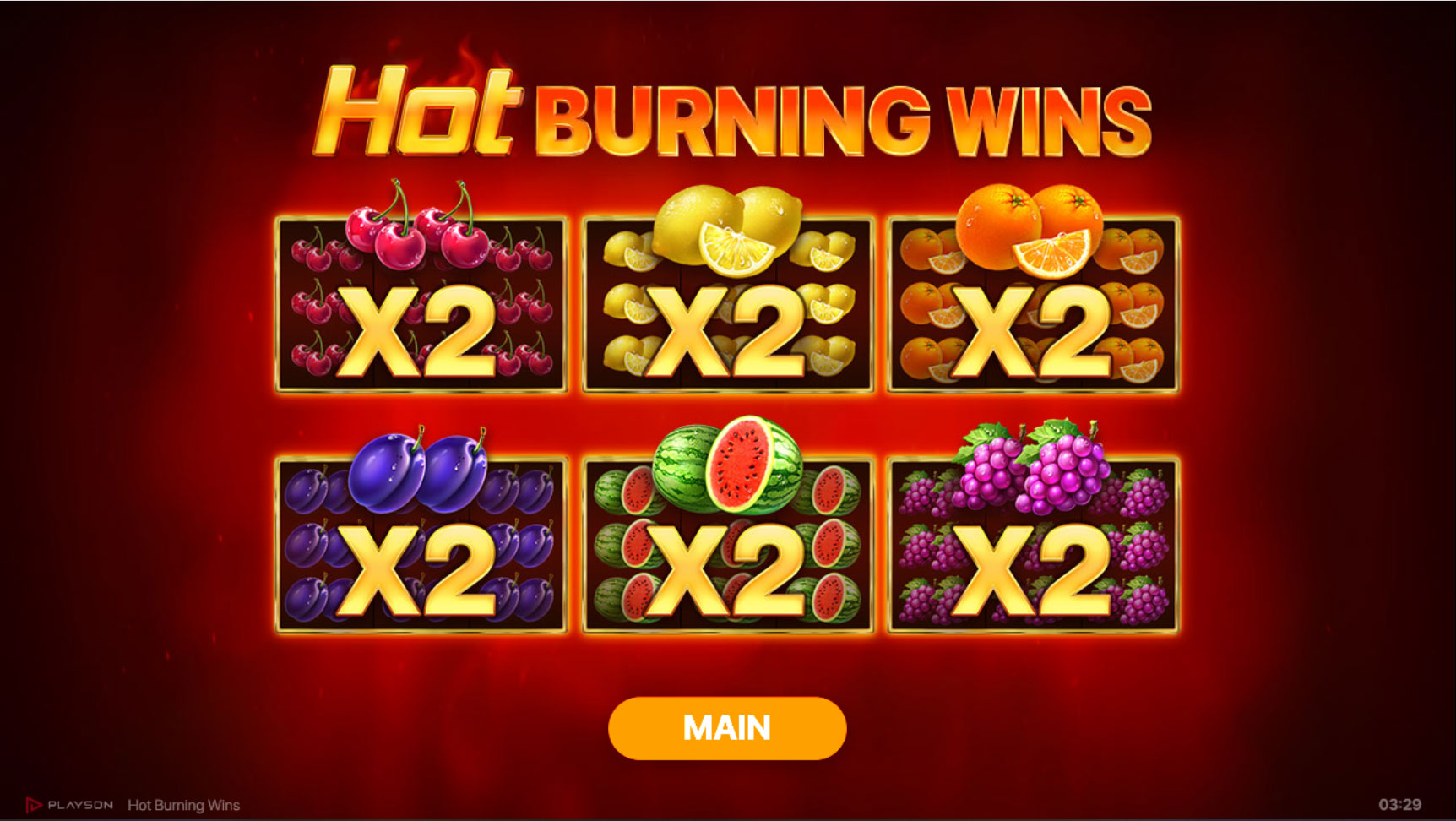 Slot Online Hot Burning Wins Booongo