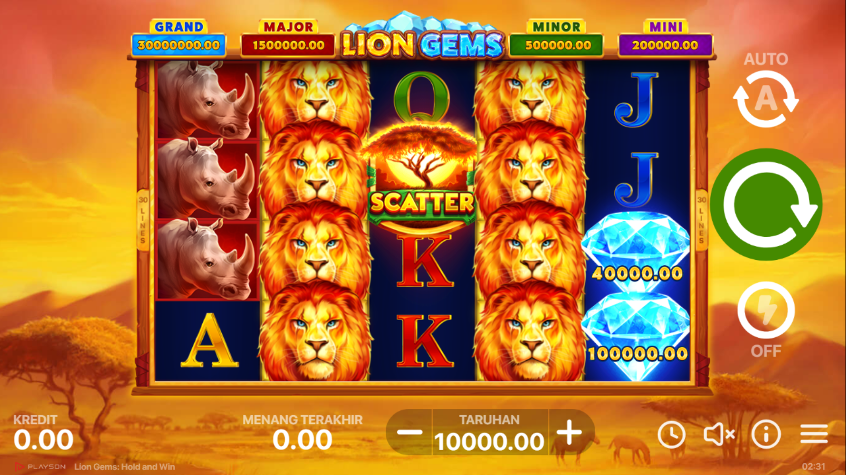 Slot Online Lion Gems Booongo