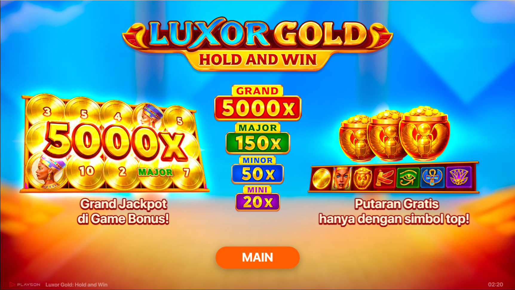 Slot Online Luxor Gold Booongo