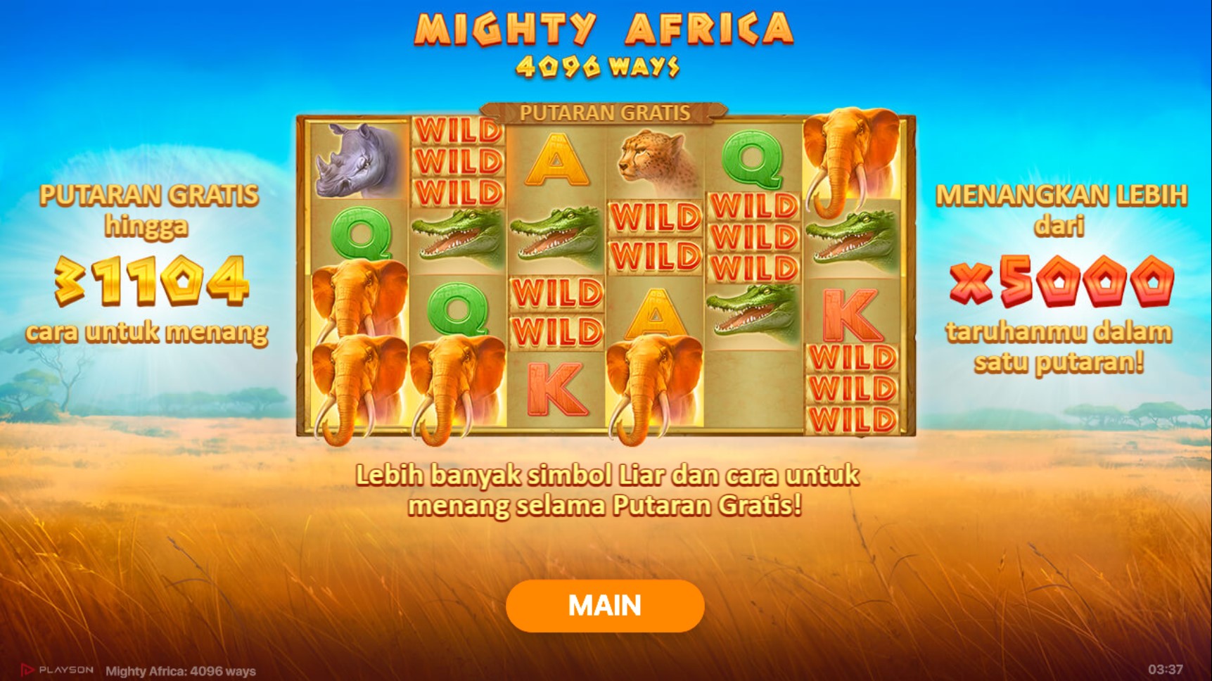 Slot Online Mighty Africa Booongo