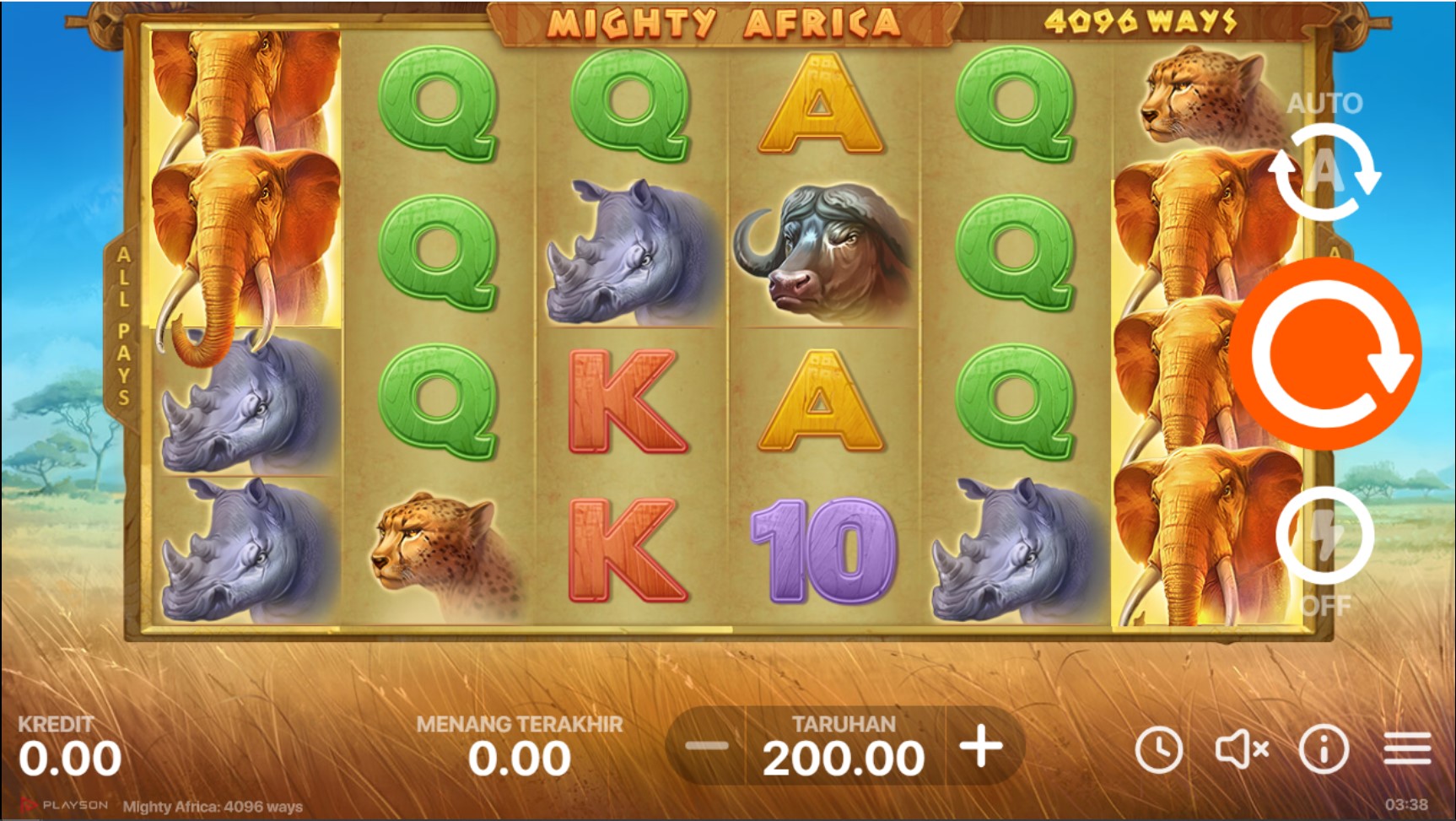 Slot Online Mighty Africa Booongo