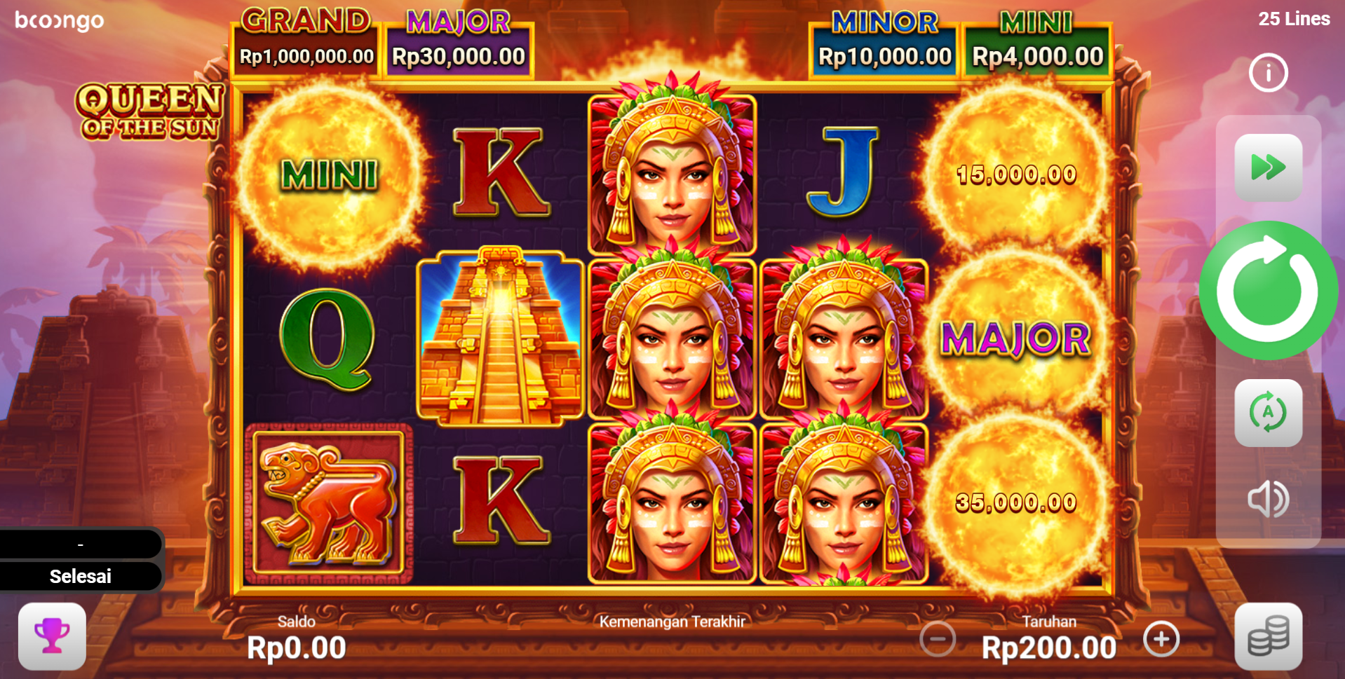 Slot Online Queen Of The Sun Booongo