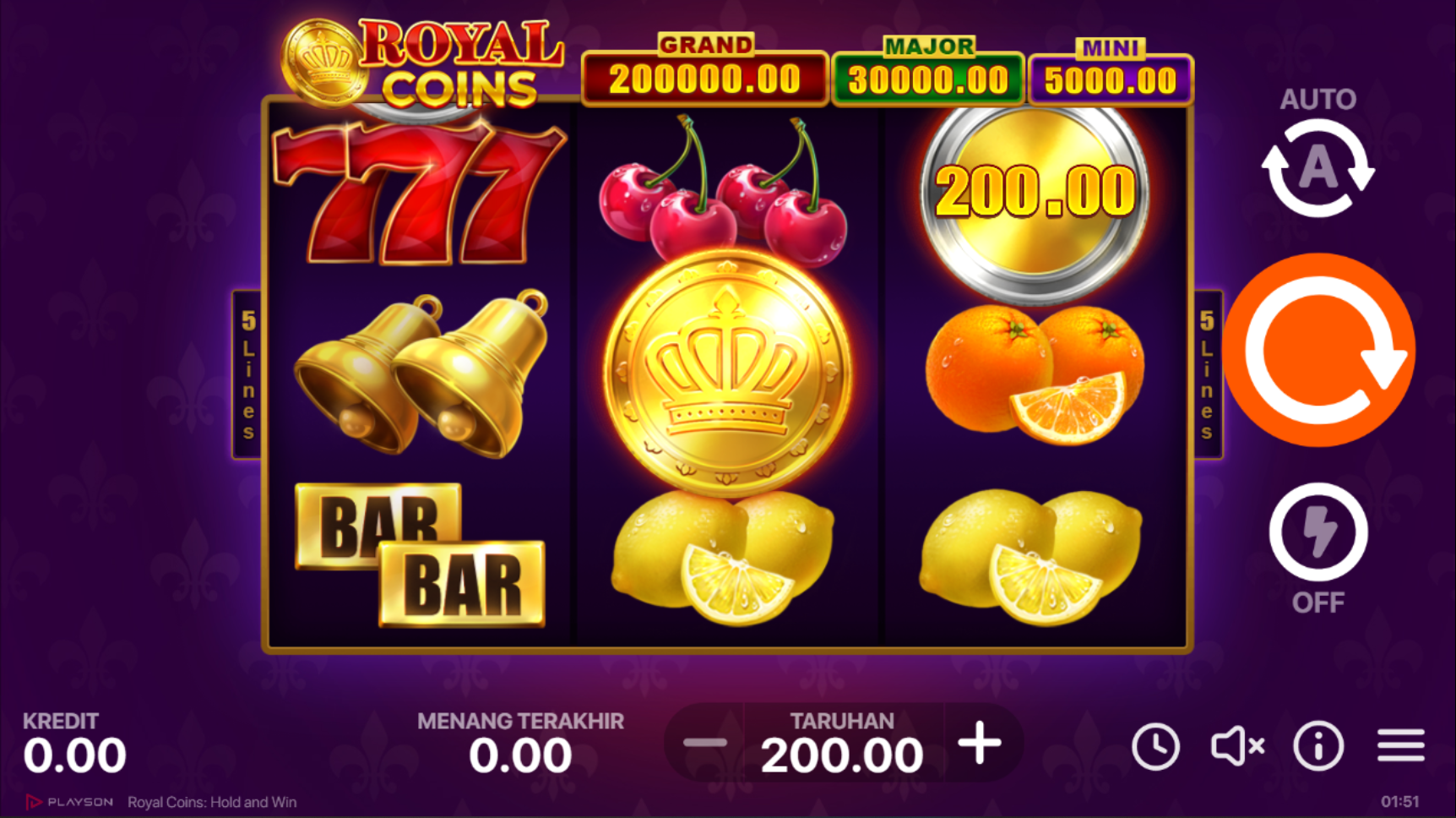 Slot Online Royal Coins Booongo