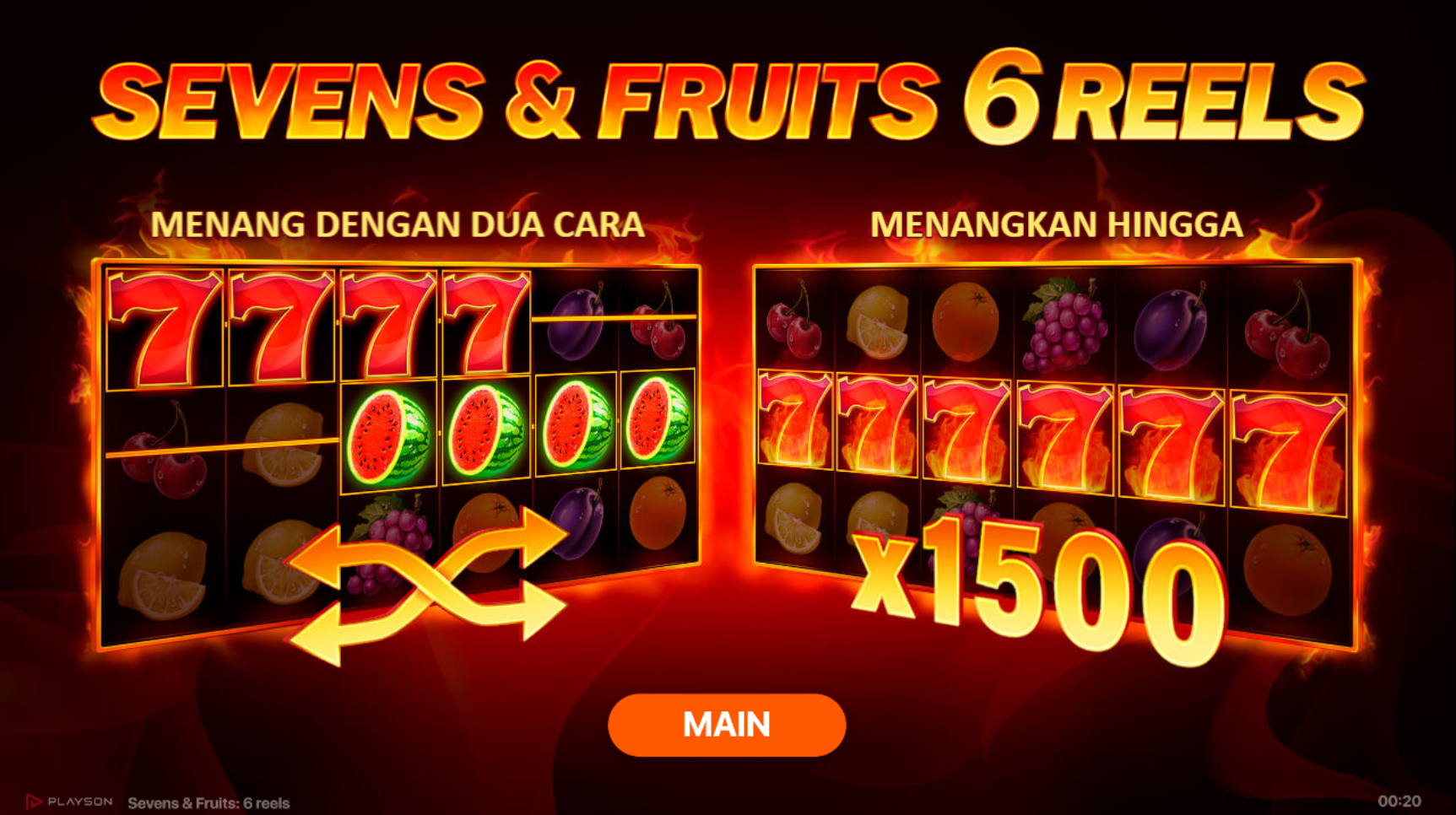 Slot Online Sevens & Fruits Booongo