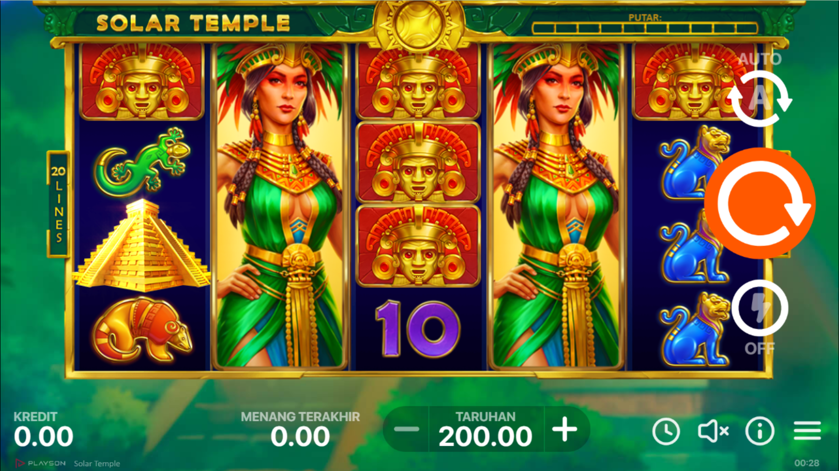 Slot Online Solar Temple Booongo