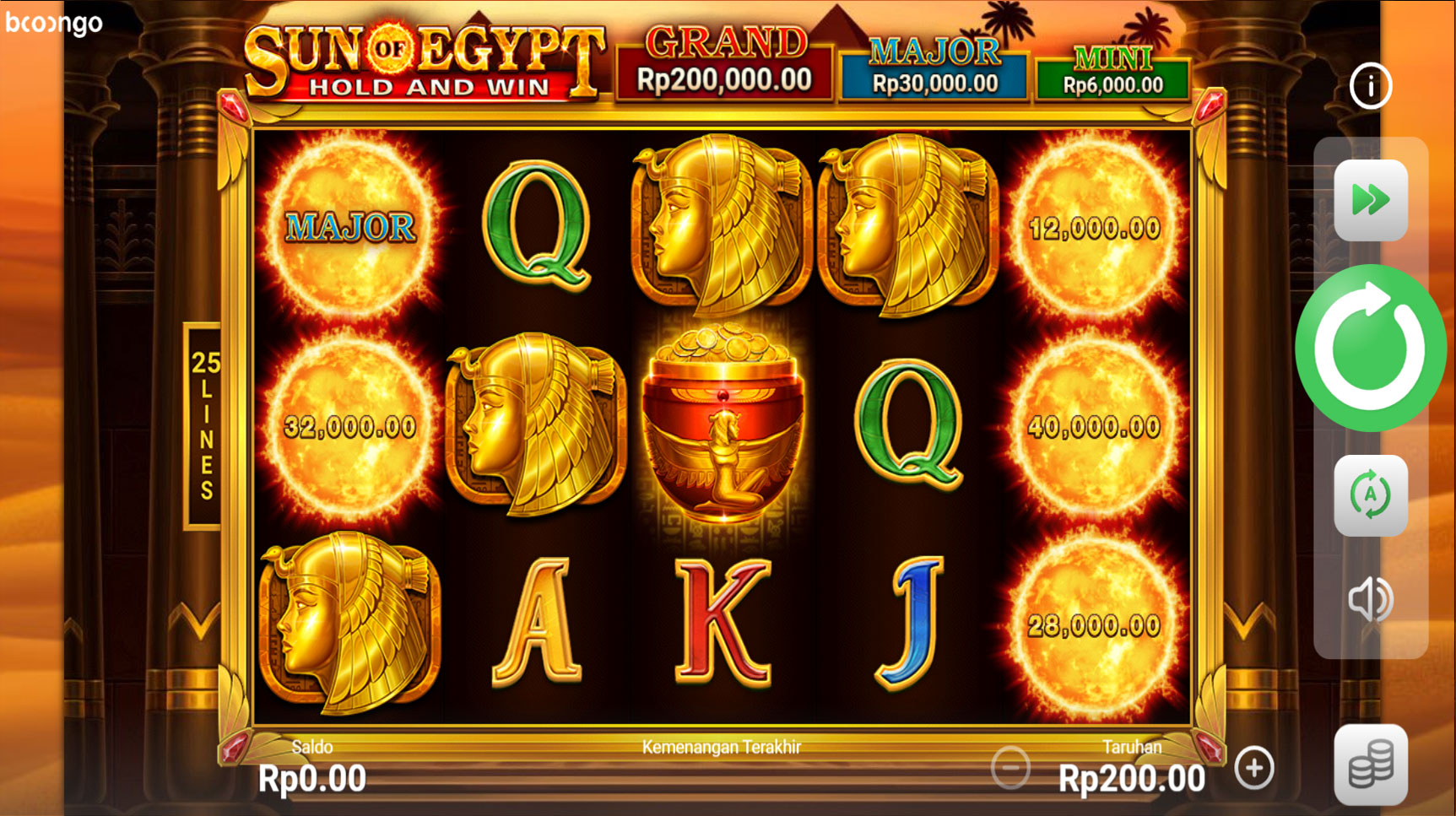 Slot Online Sun Of Egypt Booongo