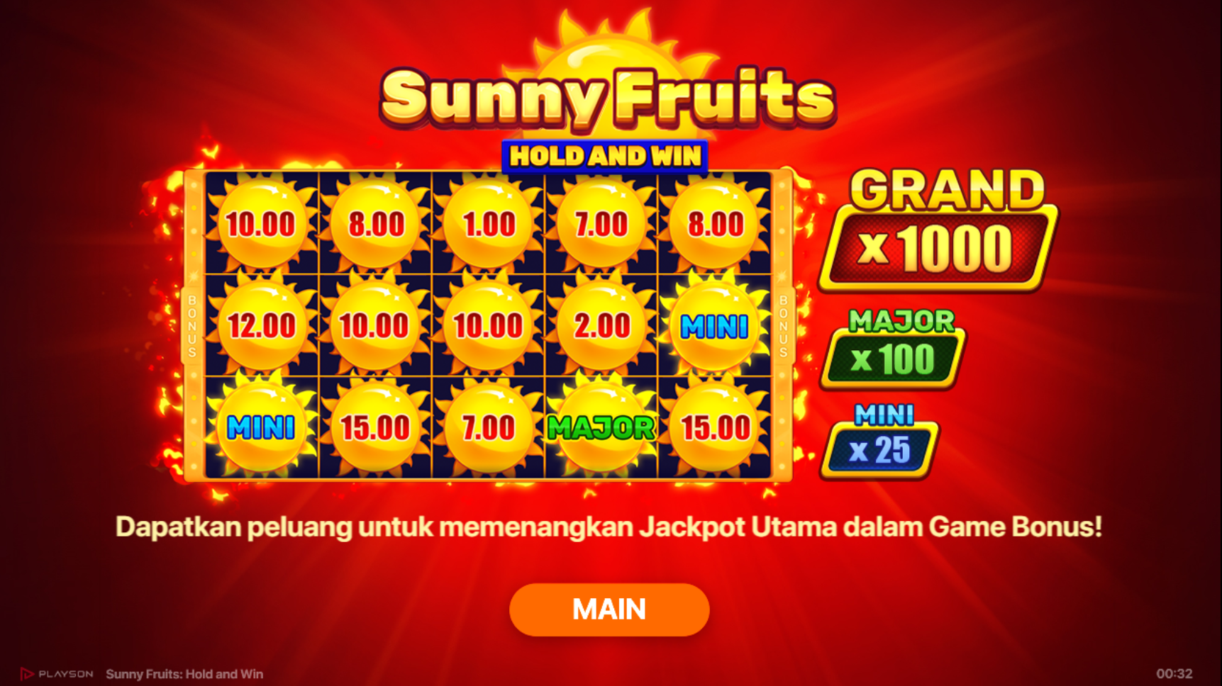 Slot Online Sunny Fruits Booongo